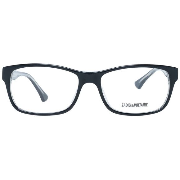 Zadig & Voltaire ZV3602 Black Rectangle Eyeglasses Unisex Black Frames - Picture 2 of 5